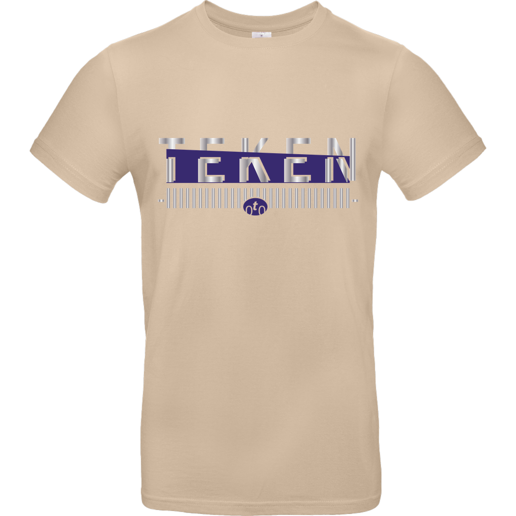 Teken Teken - Logo T-Shirt B&C EXACT 190 - Sand