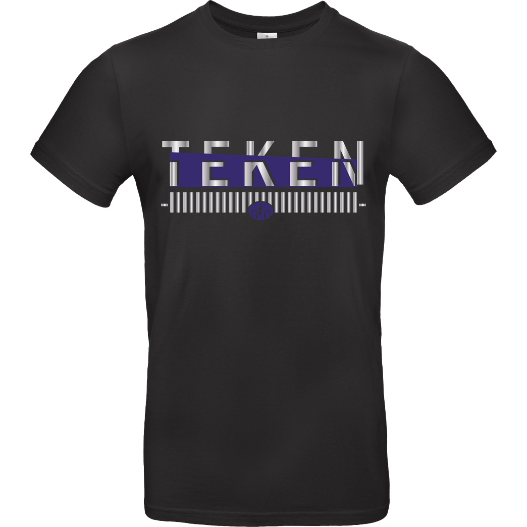 Teken Teken - Logo T-Shirt B&C EXACT 190 - Schwarz