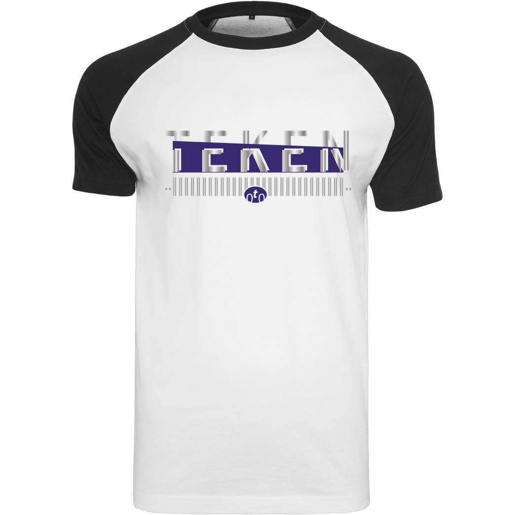 Teken Teken - Logo T-Shirt Raglan-Shirt weiß
