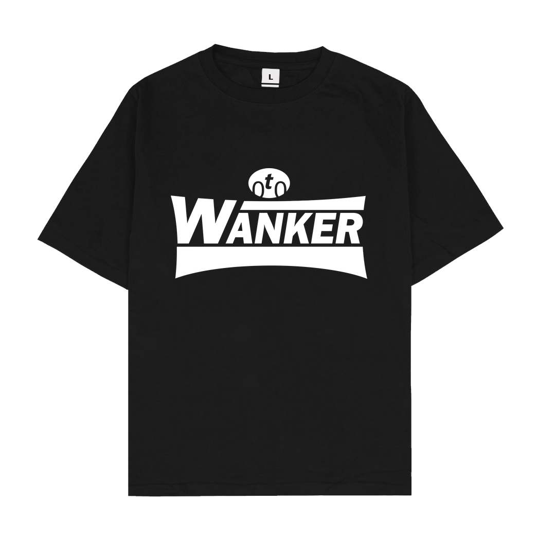 Teken Teken - Wanker T-Shirt Oversize T-Shirt - Schwarz