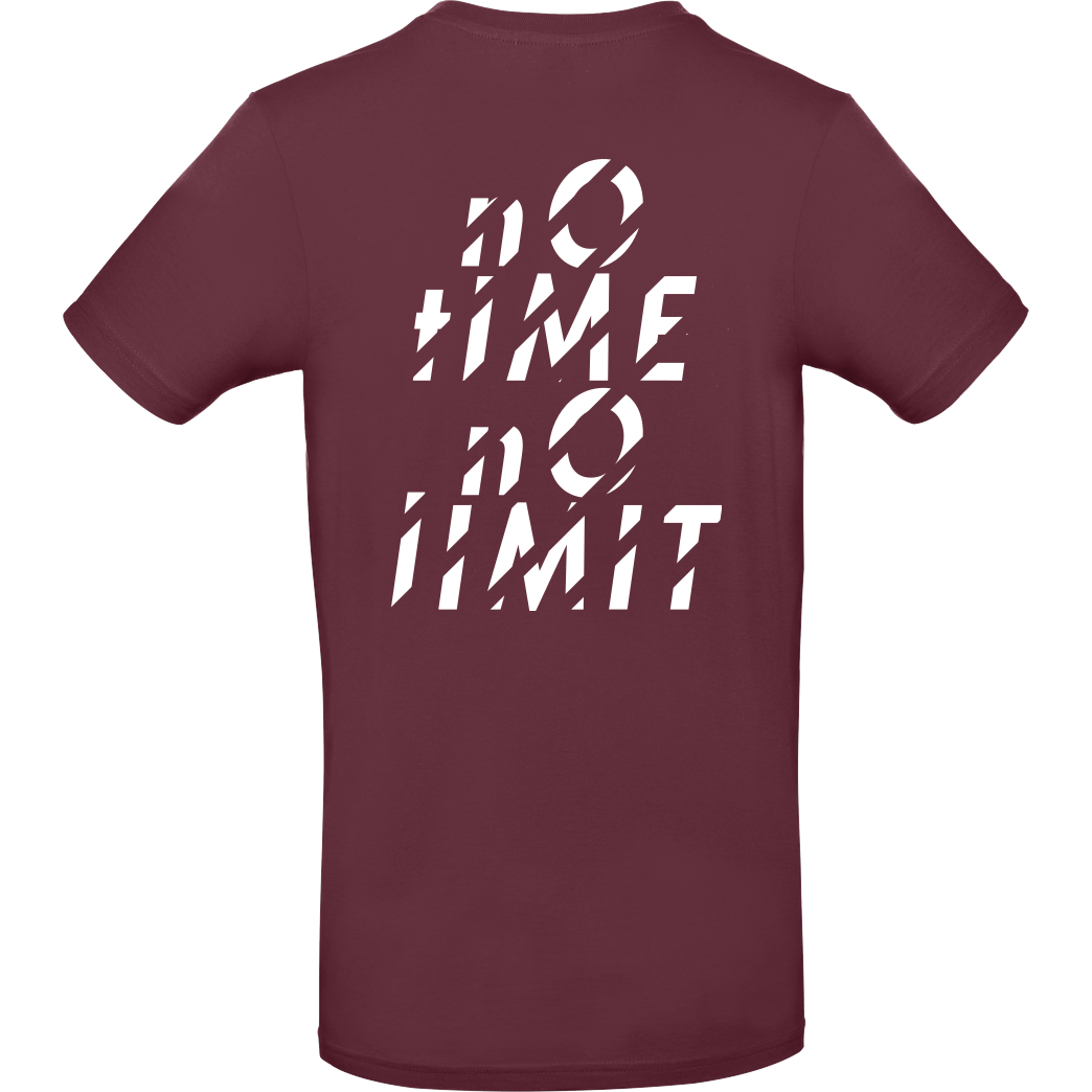 Tescht Tescht  - no time no limit T-Shirt B&C EXACT 190 - Bordeaux