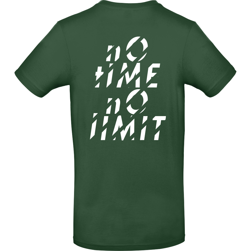 Tescht Tescht  - no time no limit T-Shirt B&C EXACT 190 - Flaschengrün