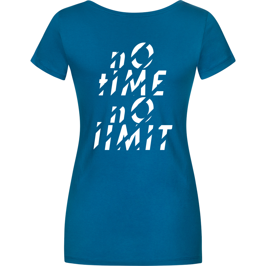 Tescht Tescht  - no time no limit T-Shirt Damenshirt petrol