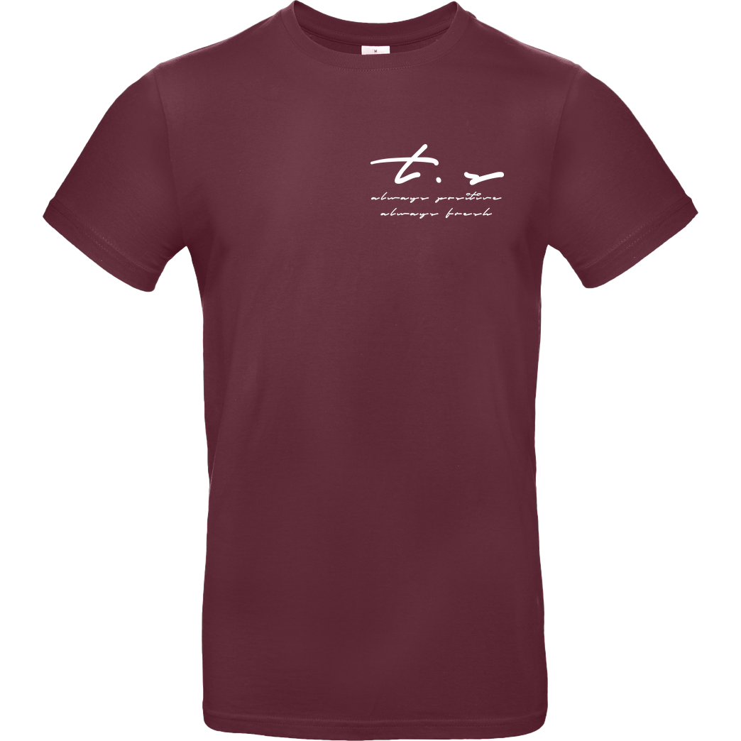 Tescht Tescht - Signature Pocket T-Shirt B&C EXACT 190 - Bordeaux