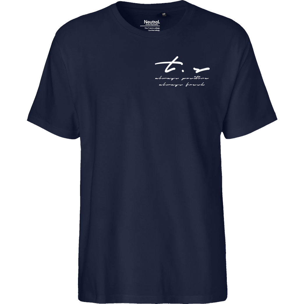 Tescht Tescht - Signature Pocket T-Shirt Fairtrade T-Shirt - navy