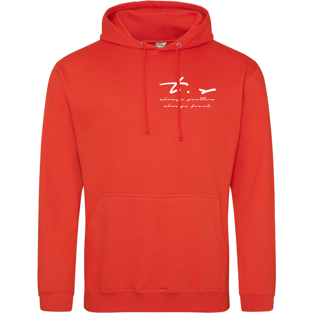 Tescht Tescht - Signature Pocket Sweatshirt JH Hoodie - Orange
