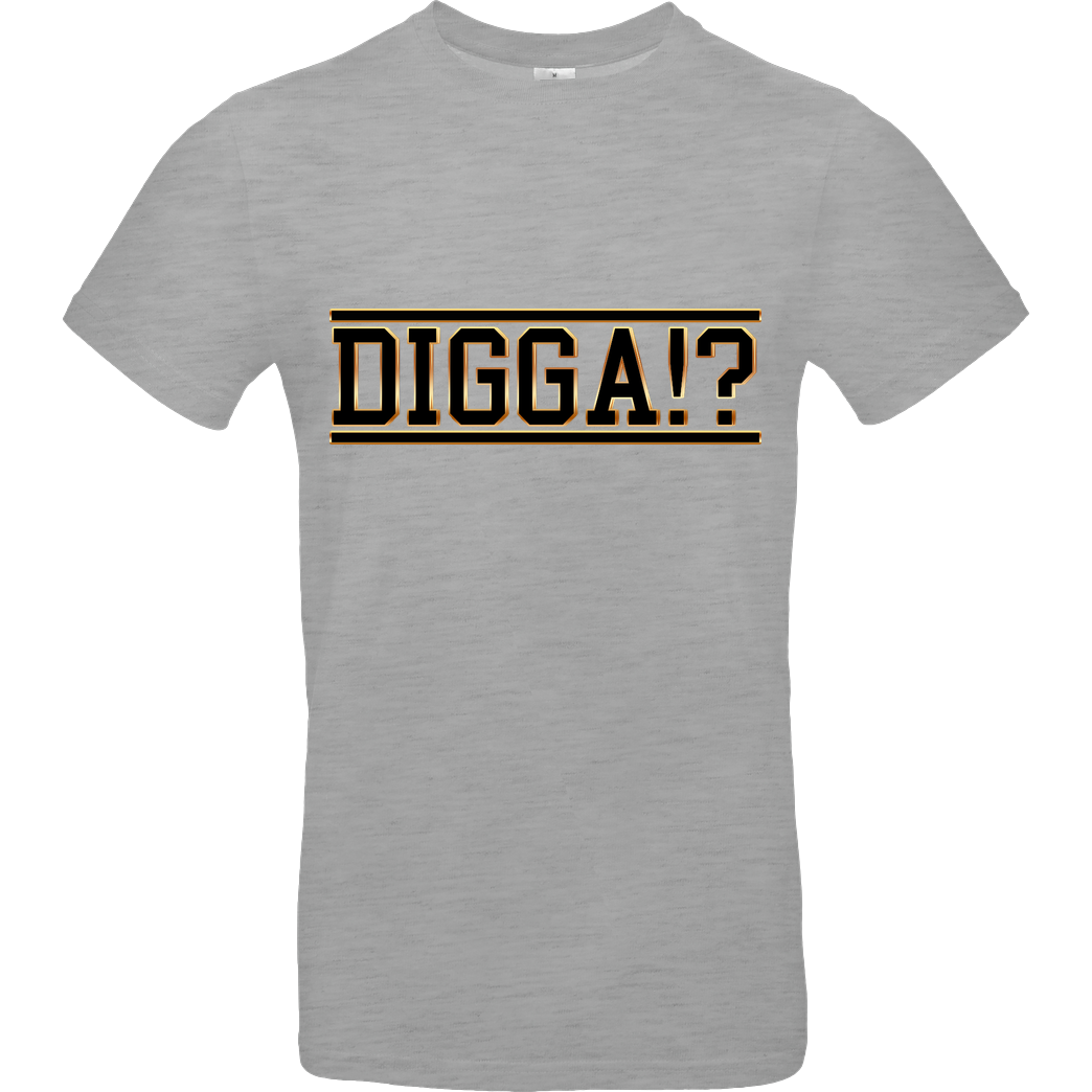 TheSnackzTV TheSnackzTV - Digga schwarz T-Shirt B&C EXACT 190 - heather grey