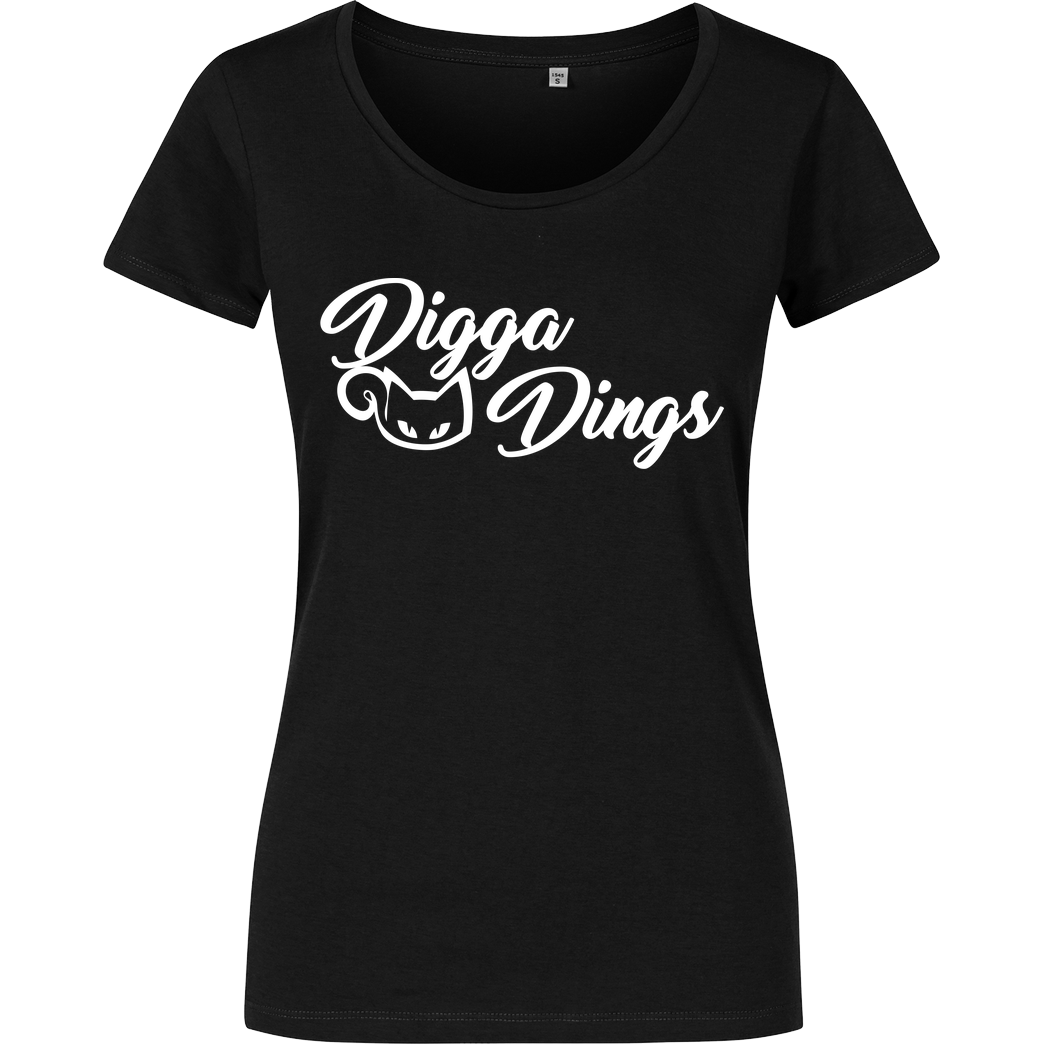 Tinkerleo Tinkerleo - Digga Dings T-Shirt Damenshirt schwarz