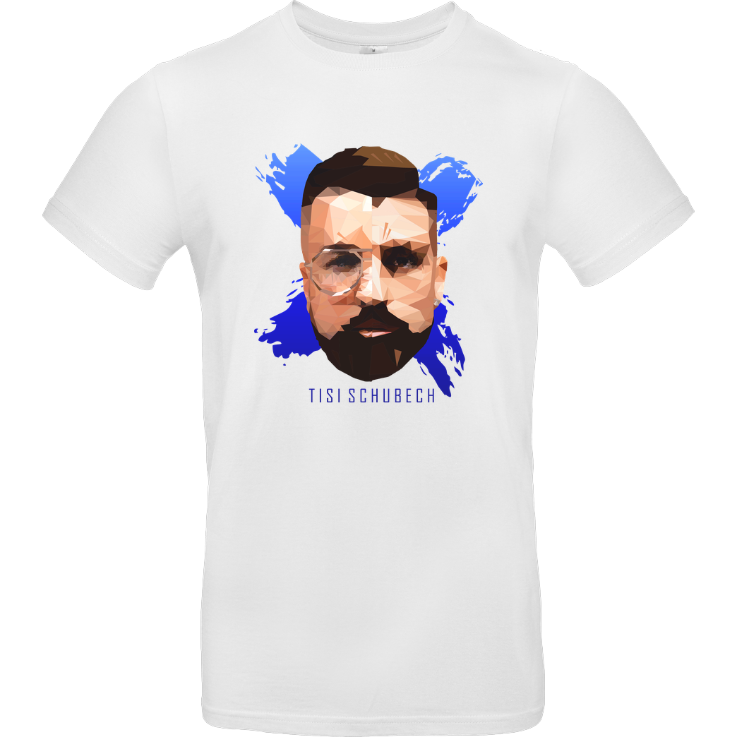 TisiSchubecH TiSiSchubecH - Polygon Head T-Shirt B&C EXACT 190 - Weiß
