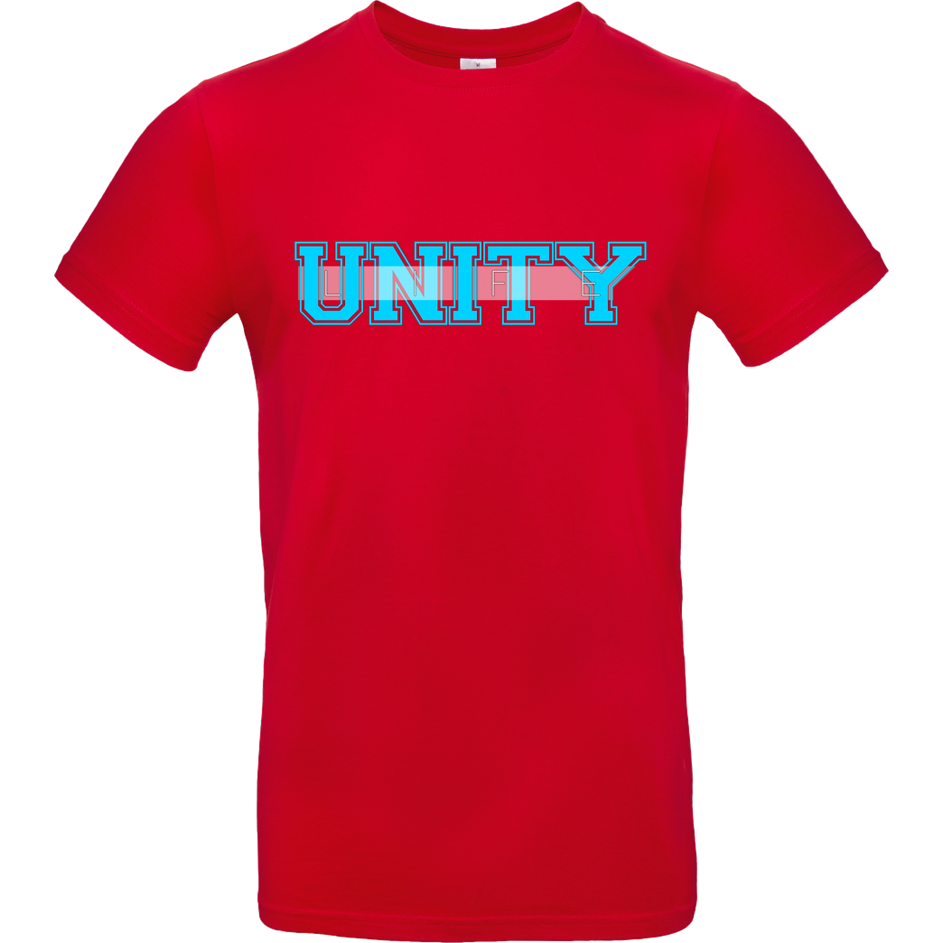 ScriptOase Unity-Life - College Logo T-Shirt B&C EXACT 190 - Rot