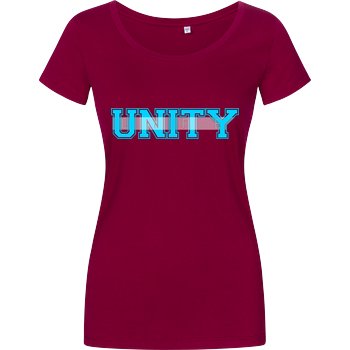 Unity-Life - College Logo Damenshirt berry