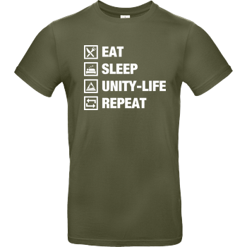 Unity-Life - Eat, Sleep, Repeat B&C EXACT 190 - Khaki