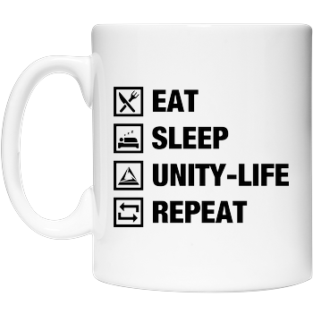 Unity-Life - Eat, Sleep, Repeat Tasse
