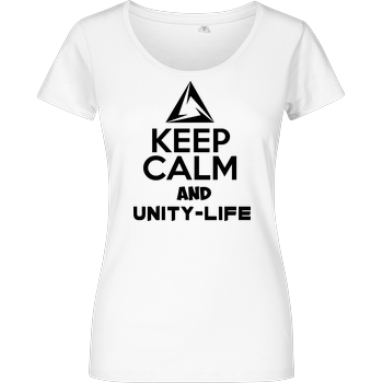 Unity-Life - Keep Calm Damenshirt weiss