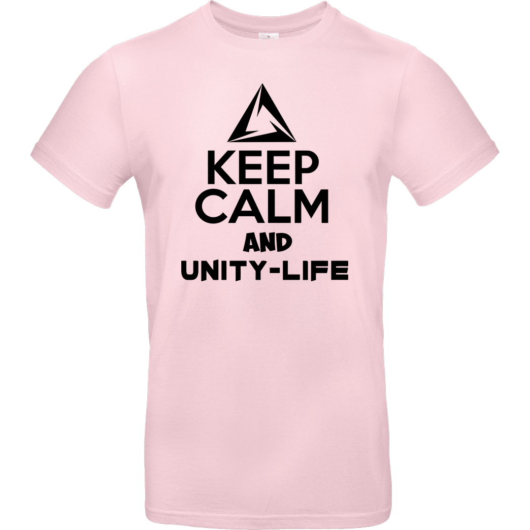 ScriptOase Unity-Life - Keep Calm T-Shirt B&C EXACT 190 - Rosa