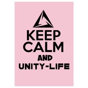 Unity-Life - Keep Calm Kunstdruck rosa