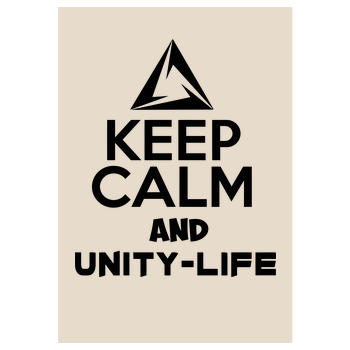 Unity-Life - Keep Calm Kunstdruck sand