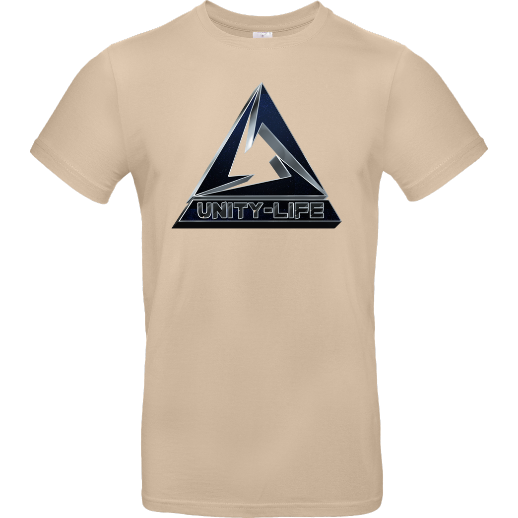 ScriptOase Unity-Life - Logo Black T-Shirt B&C EXACT 190 - Sand