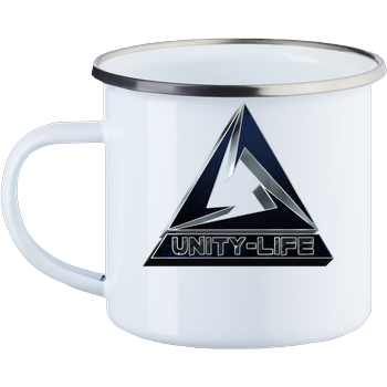 Unity-Life - Logo Black Emaille Tasse