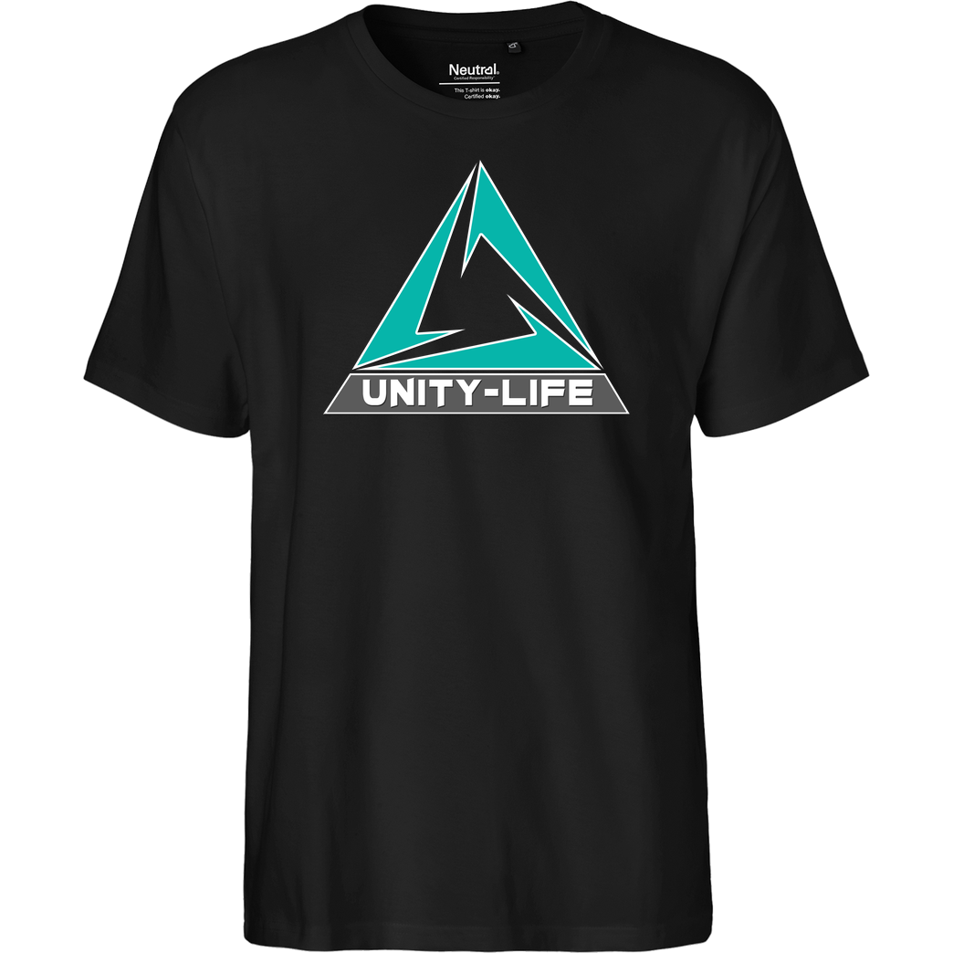 ScriptOase Unity-Life - Logo green T-Shirt Fairtrade T-Shirt - schwarz