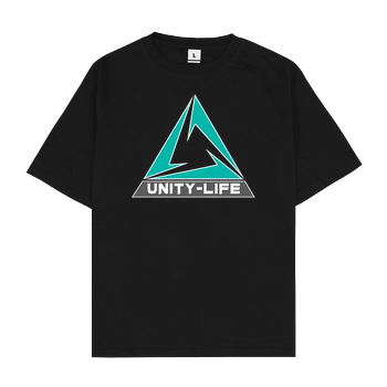 Unity-Life - Logo green Oversize T-Shirt - Schwarz