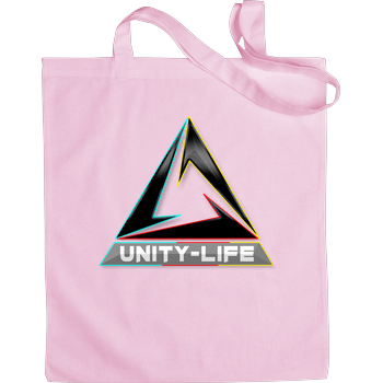 Unity-Life - Logo tricolor Stoffbeutel Pink