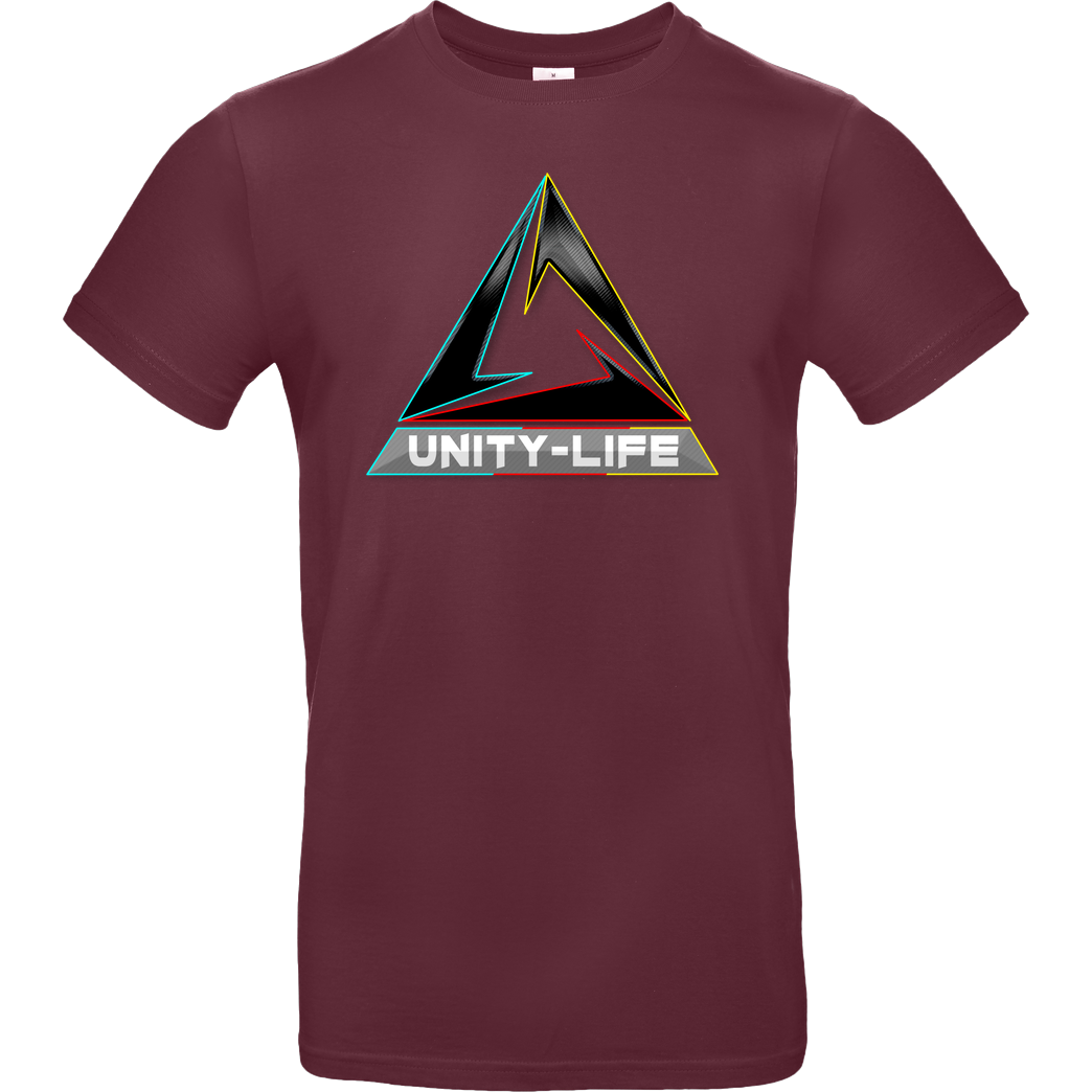 ScriptOase Unity-Life - Logo tricolor T-Shirt B&C EXACT 190 - Bordeaux