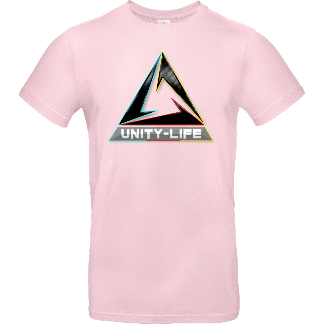ScriptOase Unity-Life - Logo tricolor T-Shirt B&C EXACT 190 - Rosa