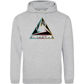 Unity-Life - Logo tricolor JH Hoodie - Heather Grey
