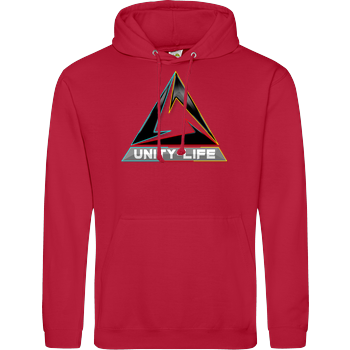 Unity-Life - Logo tricolor JH Hoodie - Rot