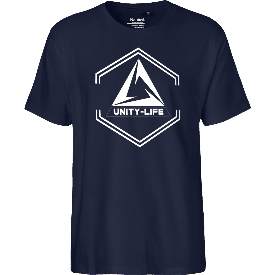 ScriptOase Unity-Life - Symbol T-Shirt Fairtrade T-Shirt - navy