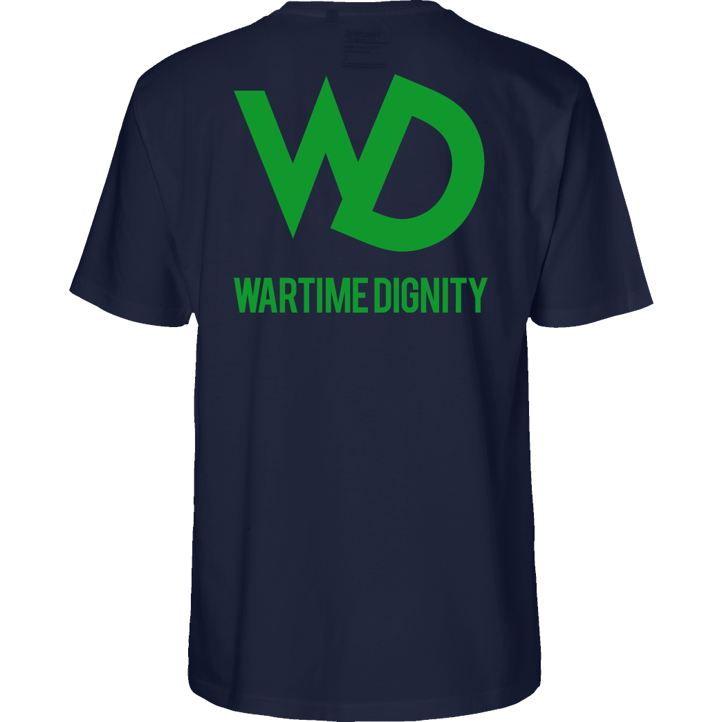 Wartime Dignity Wartime Dignity - Hoodiejacke T-Shirt Fairtrade T-Shirt - navy