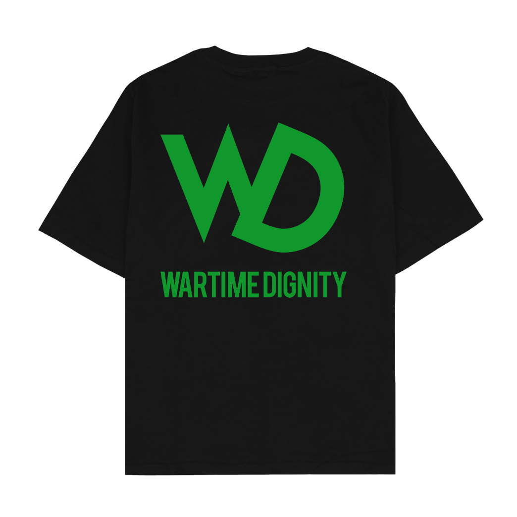 Wartime Dignity Wartime Dignity - Hoodiejacke T-Shirt Oversize T-Shirt - Schwarz