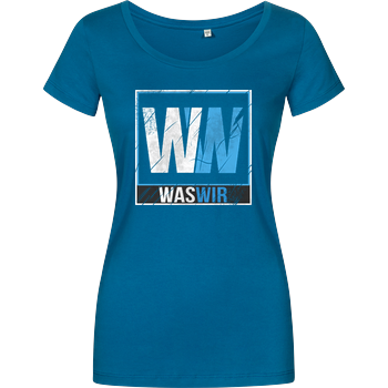 WASWIR - Logo Damenshirt petrol
