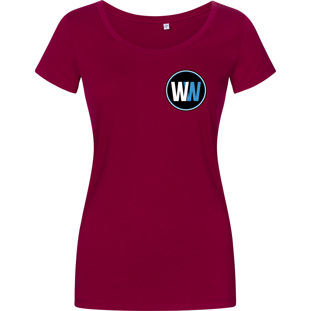WASWIR WASWIR - Pocket Logo T-Shirt Damenshirt berry