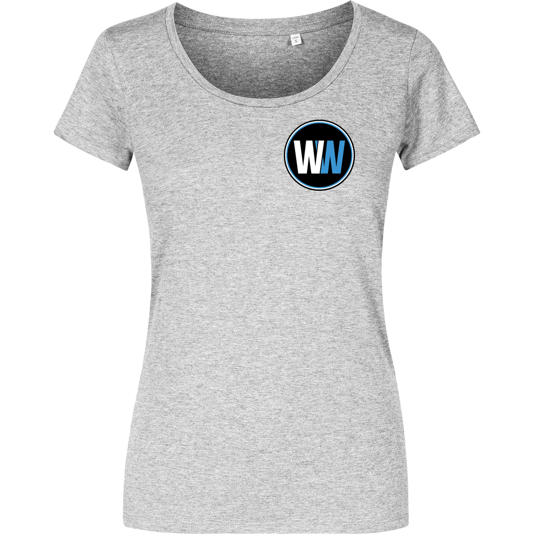 WASWIR WASWIR - Pocket Logo T-Shirt Damenshirt heather grey