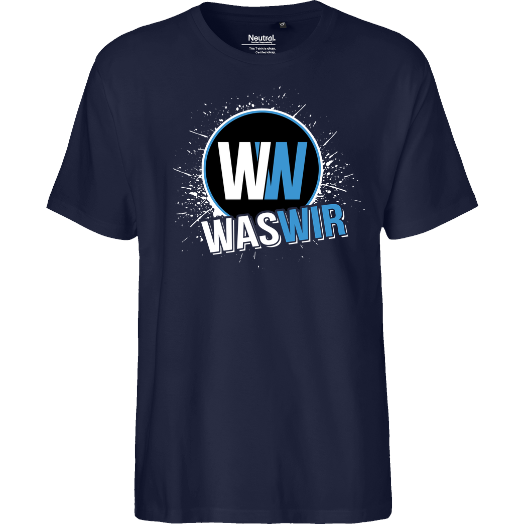 WASWIR WASWIR - Splash T-Shirt Fairtrade T-Shirt - navy