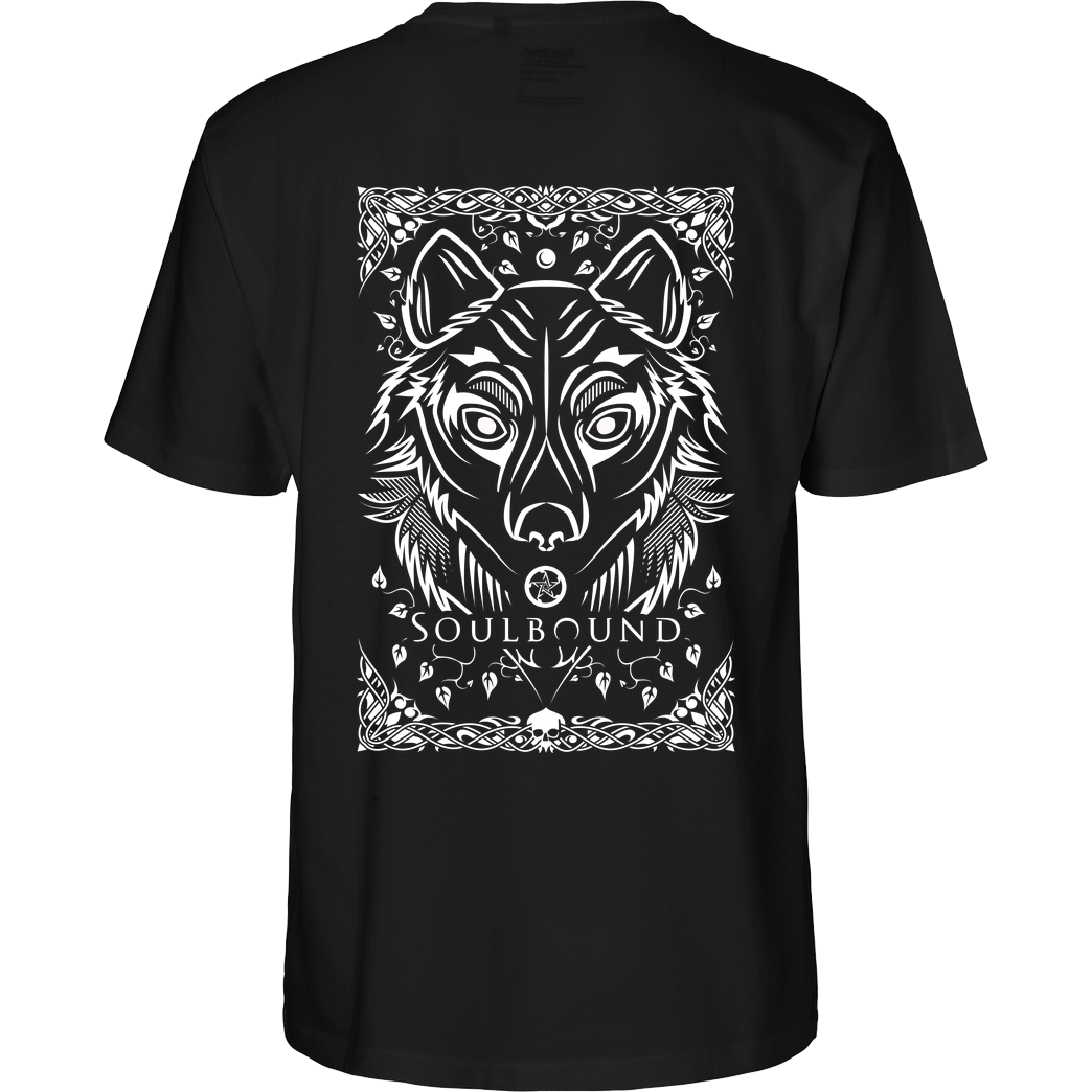 Soulbound Wolf T-Shirt Fairtrade T-Shirt - schwarz