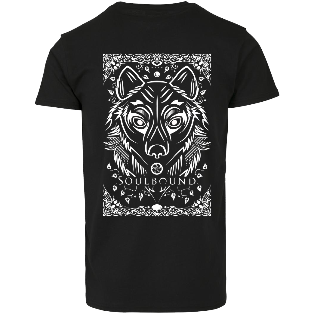 Soulbound Wolf T-Shirt Hausmarke T-Shirt  - Schwarz