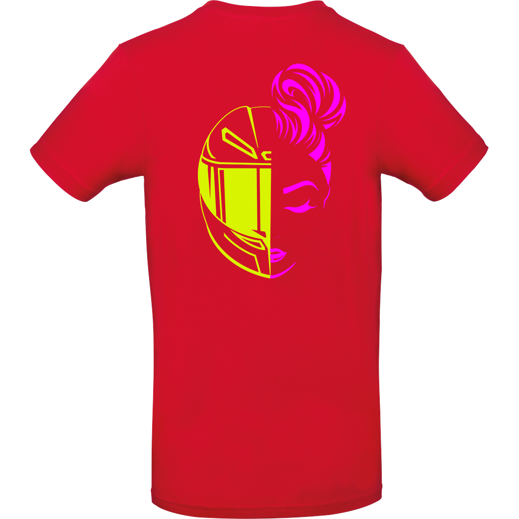 XeniaR6 XeniaR6 - Sportler-Logo T-Shirt B&C EXACT 190 - Rot