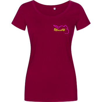 XeniaR6 - Sportler-Logo Damenshirt berry