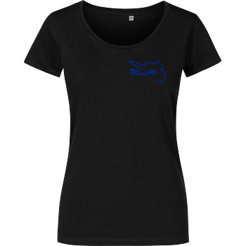 XeniaR6 - Sportler-Logo Damenshirt schwarz
