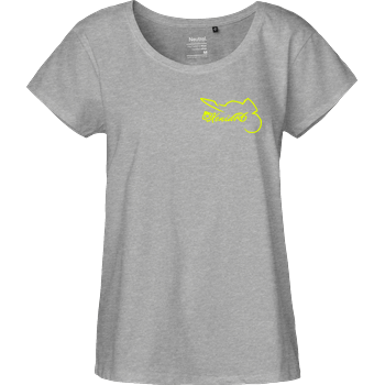 XeniaR6 - Sportler-Logo Fairtrade Loose Fit Girlie - heather grey