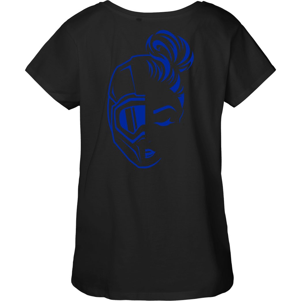 XeniaR6 XeniaR6 - Sumo-Logo T-Shirt Fairtrade Loose Fit Girlie - schwarz