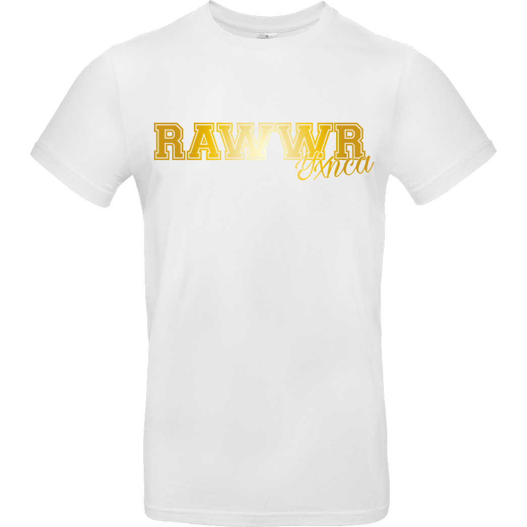 Yxnca Yxnca - RAWWR T-Shirt B&C EXACT 190 - Weiß