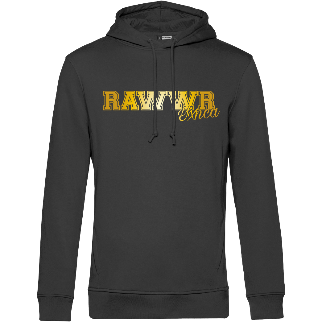 Yxnca Yxnca - RAWWR Sweatshirt B&C HOODED INSPIRE - schwarz