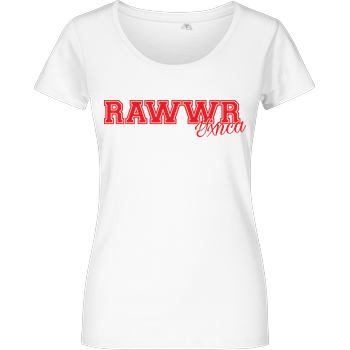 Yxnca - RAWWR Damenshirt weiss