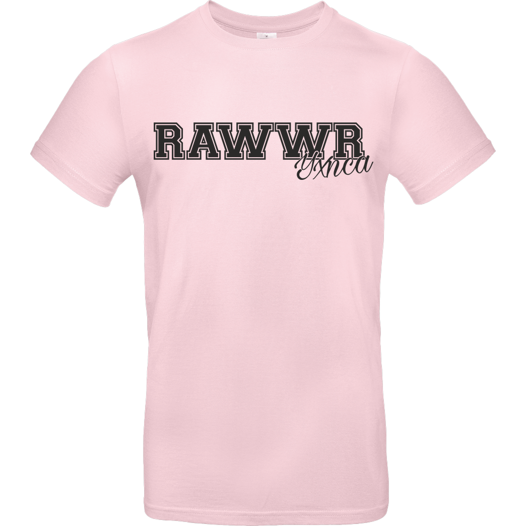 Yxnca Yxnca - RAWWR T-Shirt B&C EXACT 190 - Rosa