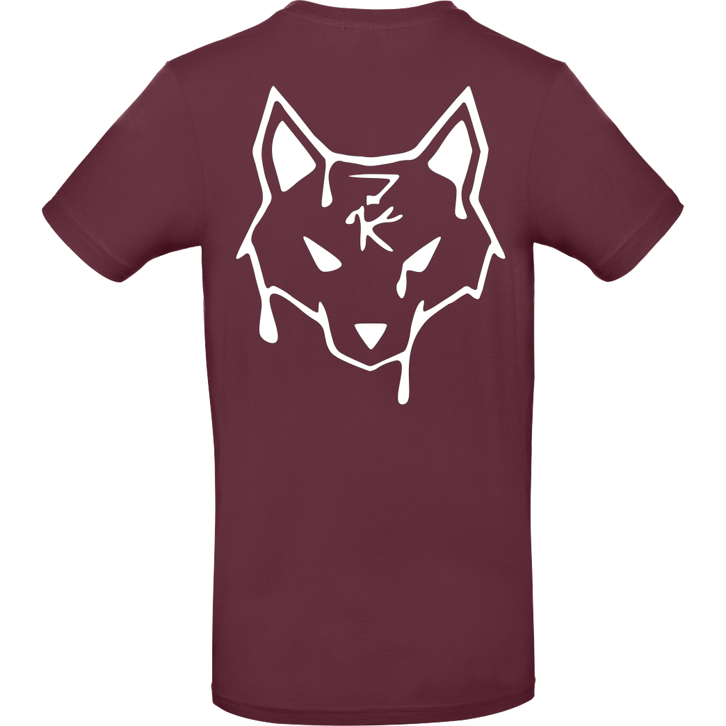 ZerKill Zerkill - Wolf T-Shirt B&C EXACT 190 - Bordeaux