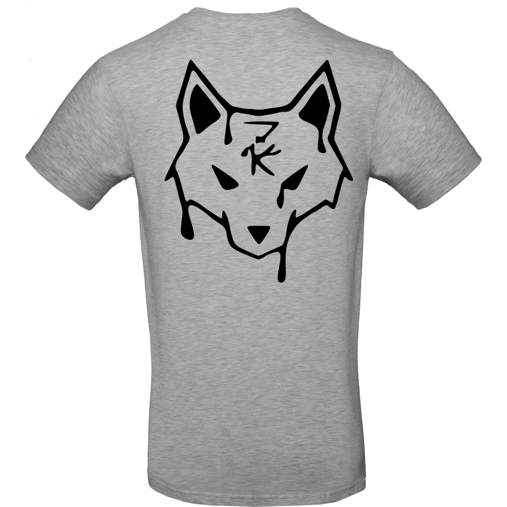 ZerKill Zerkill - Wolf T-Shirt B&C EXACT 190 - heather grey